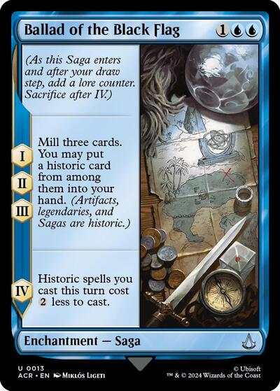 Ballad of the Black Flag (Universes Beyond: Assassin's Creed) Light Play Foil