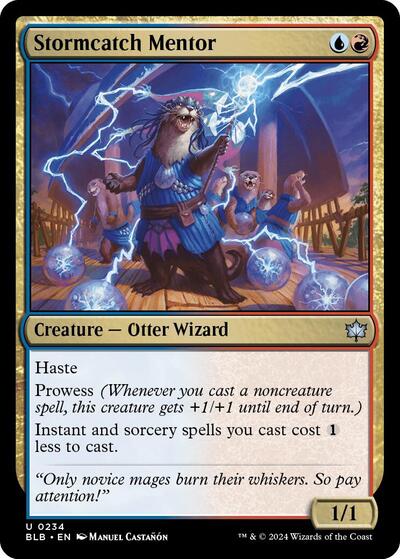 Stormcatch Mentor (Bloomburrow) Light Play