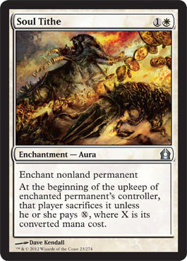 Soul Tithe (Return to Ravnica) Light Play