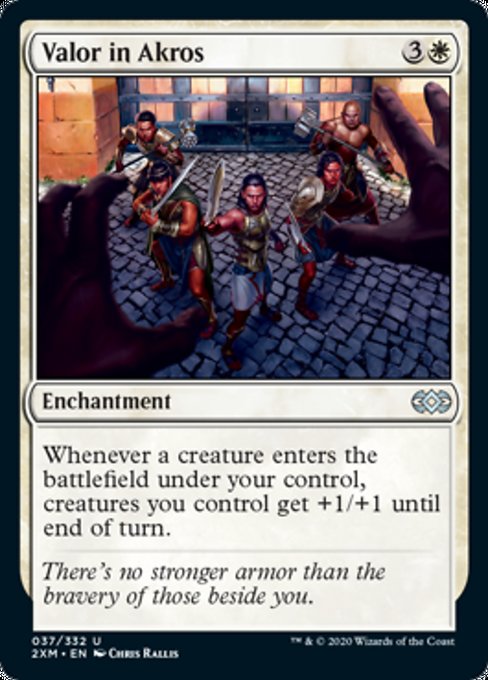 Valor in Akros (Double Masters) Light Play