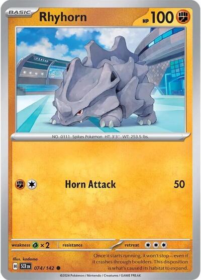 Rhyhorn (SV07: Stellar Crown) Light Play