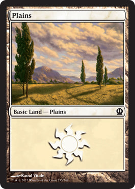 Plains (233) (Theros) Light Play