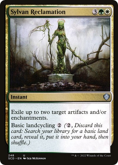 Sylvan Reclamation (Commander 2022 Starter Decks) Light Play