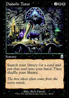 Diabolic Tutor (Odyssey) Damaged / Poor Foil