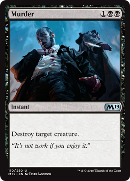 Murder (Magic 2019 Core Set) Light Play