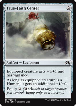 True-Faith Censer (Shadows Over Innistrad) Light Play