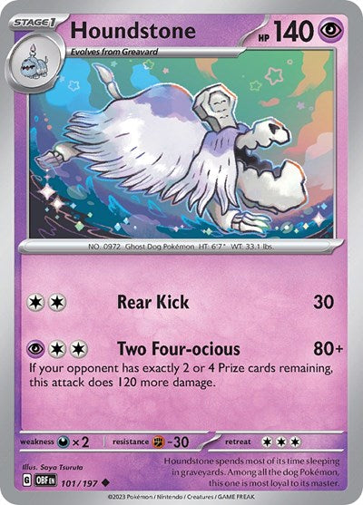 Houndstone (Scarlet and  Violet: Obsidian Flames) Light Play Reverse Holofoil