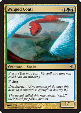 Winged Coatl (Commander 2013 Edition) Light Play