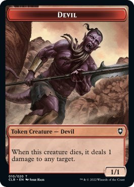 Devil Token (Commander Legends: Battle for Baldur's Gate) Light Play