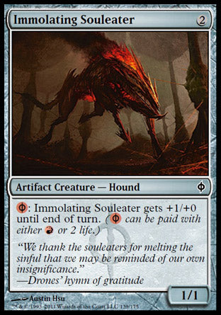 Immolating Souleater (New Phyrexia) Light Play