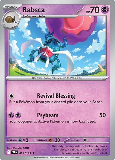 Rabsca - 099 (SV02: Paldea Evolved) Light Play Reverse Holofoil