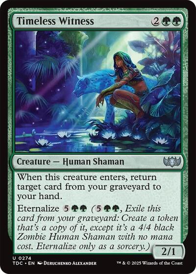 Timeless Witness (Commander: Tarkir: Dragonstorm) Light Play