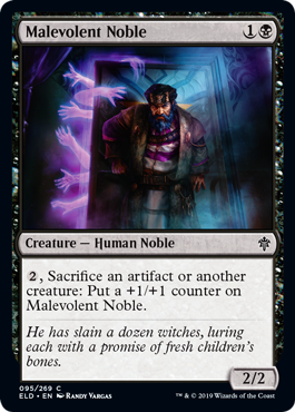 Malevolent Noble (Throne of Eldraine) Light Play