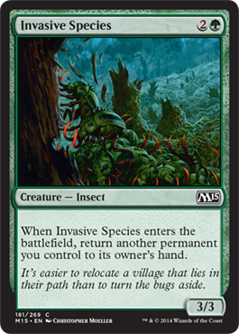 Invasive Species (Magic 2015 Core Set) Light Play