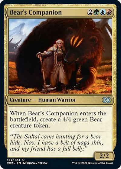 Bear's Companion (Double Masters 2022) Light Play
