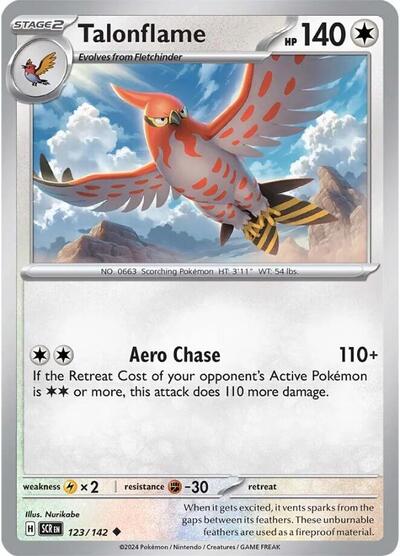 Talonflame (SV07: Stellar Crown) Light Play