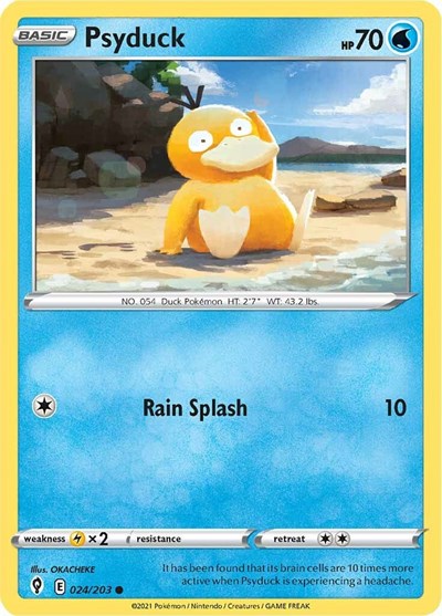 Psyduck (SWSH07: Evolving Skies) Light Play