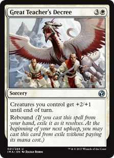 Great Teacher's Decree (Iconic Masters) Light Play