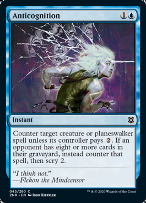 Anticognition (Zendikar Rising) Light Play