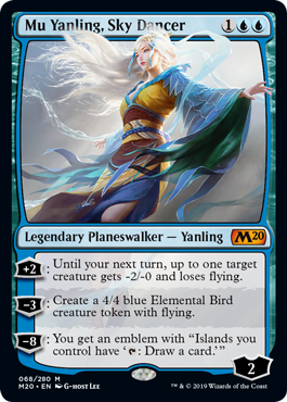 Mu Yanling, Sky Dancer (Magic 2020 Core Set) Light Play