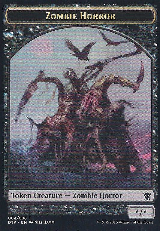 Zombie Horror Token (Dragons of Tarkir) Light Play