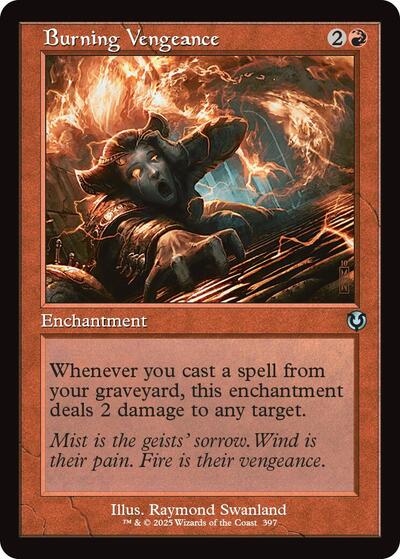 Burning Vengeance (Retro Frame) (Innistrad Remastered) Light Play