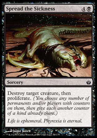 Spread the Sickness (Mirrodin Besieged) Light Play