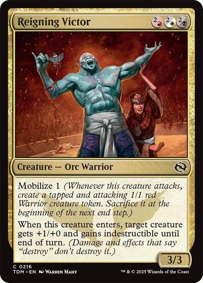 Reigning Victor (Tarkir: Dragonstorm) Light Play