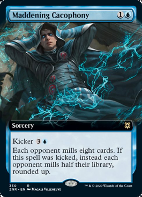 Maddening Cacophony (Extended Art) (Zendikar Rising) Light Play Foil