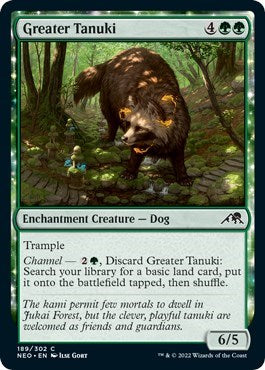 Greater Tanuki (Kamigawa: Neon Dynasty) Light Play