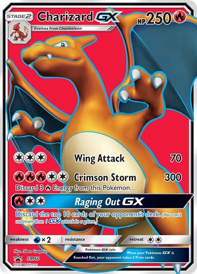 Charizard GX - SM60 (SM Promos) Near Mint Holofoil
