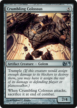 Crumbling Colossus (Magic 2012 Core Set) Light Play