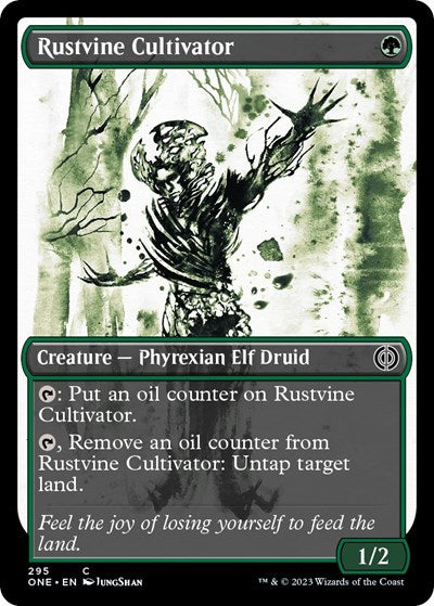 Rustvine Cultivator (Showcase) (Phyrexia: All Will Be One) Light Play Foil