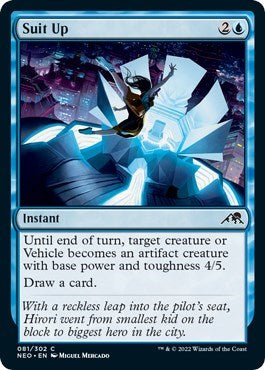 Suit Up (Kamigawa: Neon Dynasty) Light Play Foil