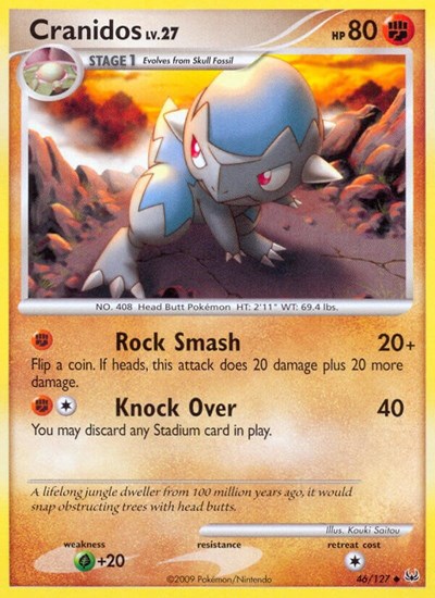 Cranidos (Platinum) Light Play Reverse Holofoil