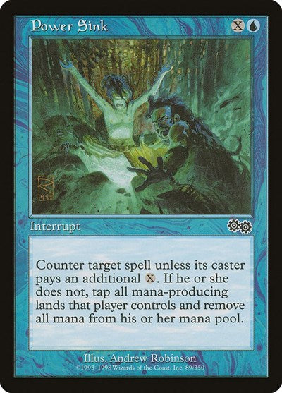Power Sink (Urza's Saga) Light Play