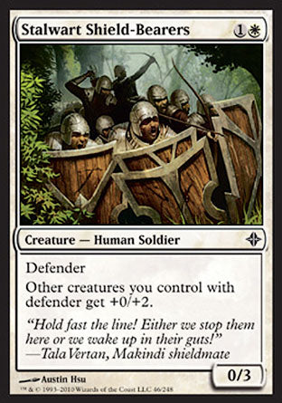 Stalwart Shield-Bearers (Rise of the Eldrazi) Light Play