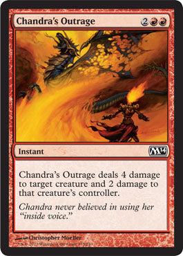 Chandra's Outrage (Magic 2014 Core Set) Light Play