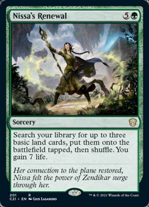 Nissa's Renewal (Commander 2021 Strixhaven) Light Play