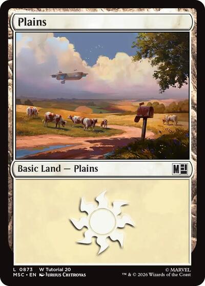 Plains (0873) (Commander: Marvel Super Heroes) Light Play
