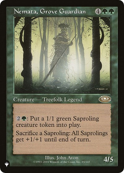 Nemata, Grove Guardian (The List) Light Play