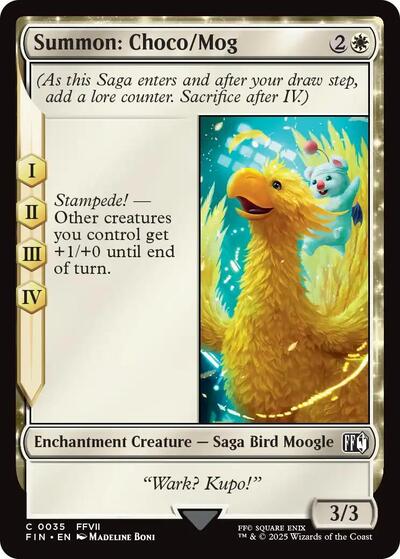 Summon: Choco/Mog (Universes Beyond: FINAL FANTASY) Light Play