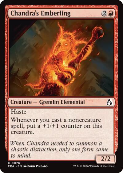 Chandra's Emberling (Reality Fracture) Light Play Foil