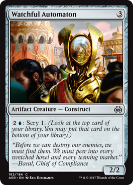 Watchful Automaton (Aether Revolt) Light Play