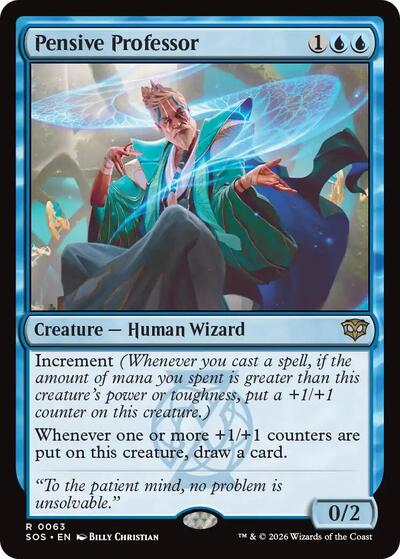 Pensive Professor (Secrets of Strixhaven) Light Play Foil