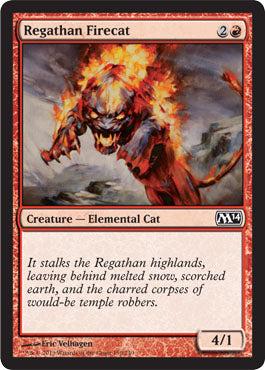 Regathan Firecat (Magic 2014 Core Set) Light Play