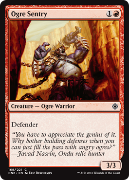 Ogre Sentry (Conspiracy: Take the Crown) Light Play