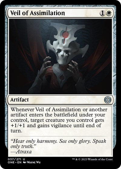 Veil of Assimilation (Phyrexia: All Will Be One) Light Play Foil