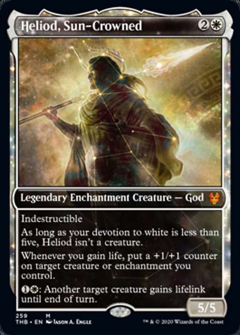Heliod, Sun-Crowned 259 (Showcase) (Theros Beyond Death) Near Mint
