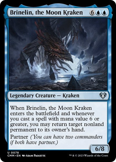 Brinelin, the Moon Kraken (Commander Masters) Light Play